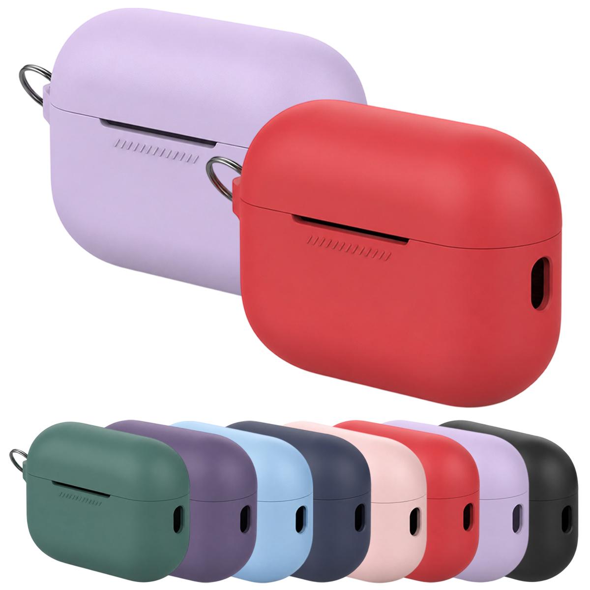 Compatible with AirPods 5 AhaStyle PT193 Integrated Anti-Lost Silicone Wireless Bluetooth Earphone Case - Midnight Blue