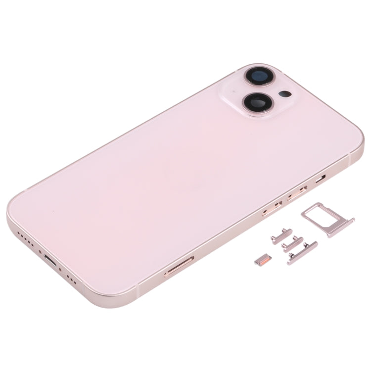 Back Housing Cover with SIM Card Tray & Side  Keys & Camera Lens for iPhone 13(Pink)