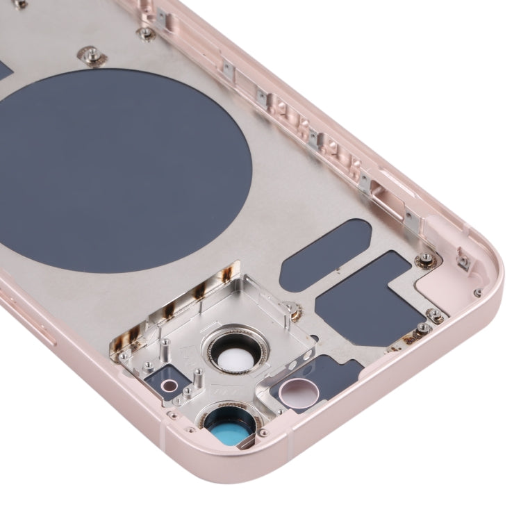 Back Housing Cover with SIM Card Tray & Side  Keys & Camera Lens for iPhone 13(Pink)