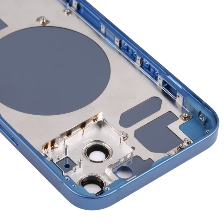 Back Housing Cover with SIM Card Tray & Side  Keys & Camera Lens for iPhone 13(Blue)