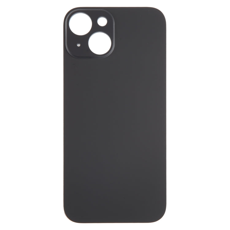 For iPhone 15 Glass Battery Back Cover(Black)