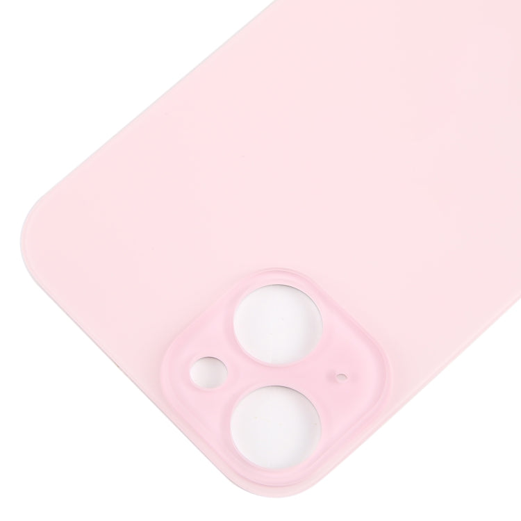 For iPhone 15 Glass Battery Back Cover(Pink)