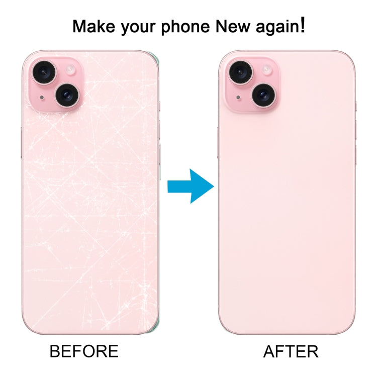 For iPhone 15 Glass Battery Back Cover(Pink)