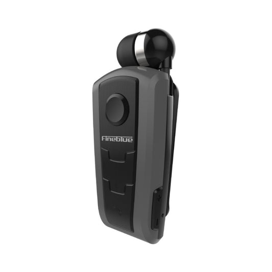 Mini In-Ear Bluetooth Headset Headphone Collar Clip Business Earphone Gray