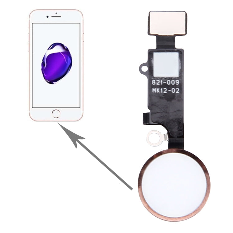 Home Button for iPhone 7 Plus , Not Supporting Fingerprint Identification and Return Function(Rose Gold)