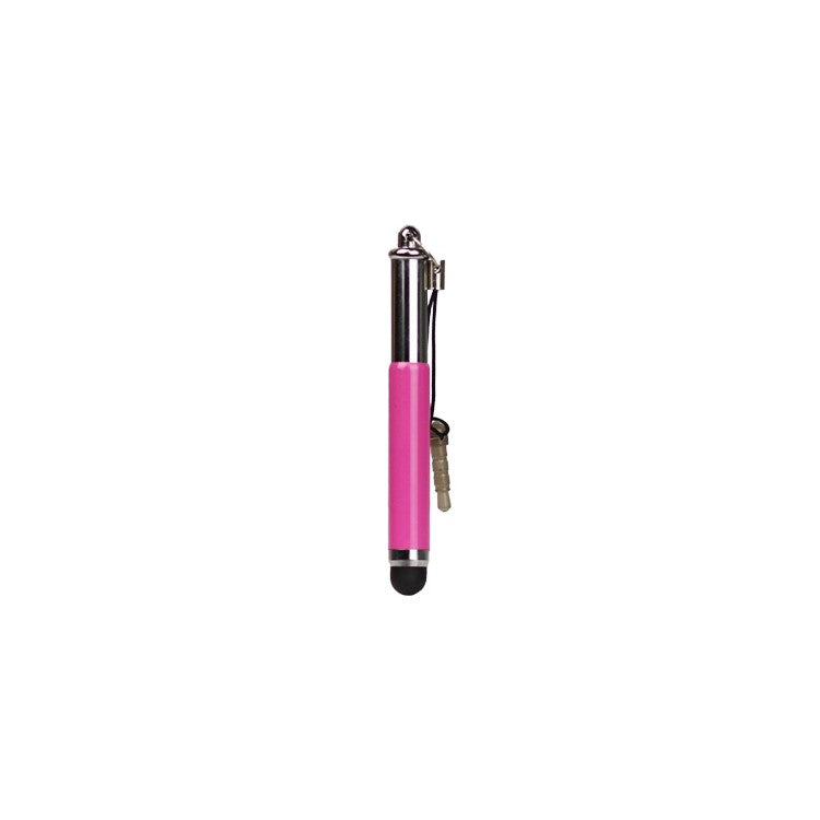 Universal Retractable Capacitive Soft Stylus Touch Pen for iPhone iPad iPod HTC - Pink