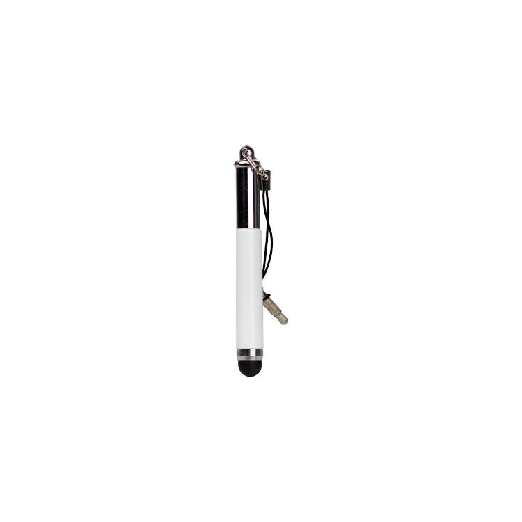 Universal Retractable Capacitive Soft Stylus Touch Pen for iPhone iPad iPod HTC - White