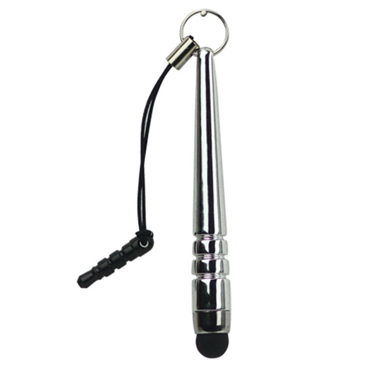 3.5mm Plug Premium Capacitive Stylus Touch Pen for iPhone 4S 4 5 5s 5c / The New iPad / HTC - Silver Color
