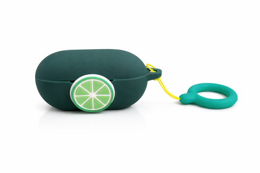 For Beats Solo Buds Wireless Bluetooth Earbuds Cartoon Fruit Silicone Case with Loop Strap - Style One