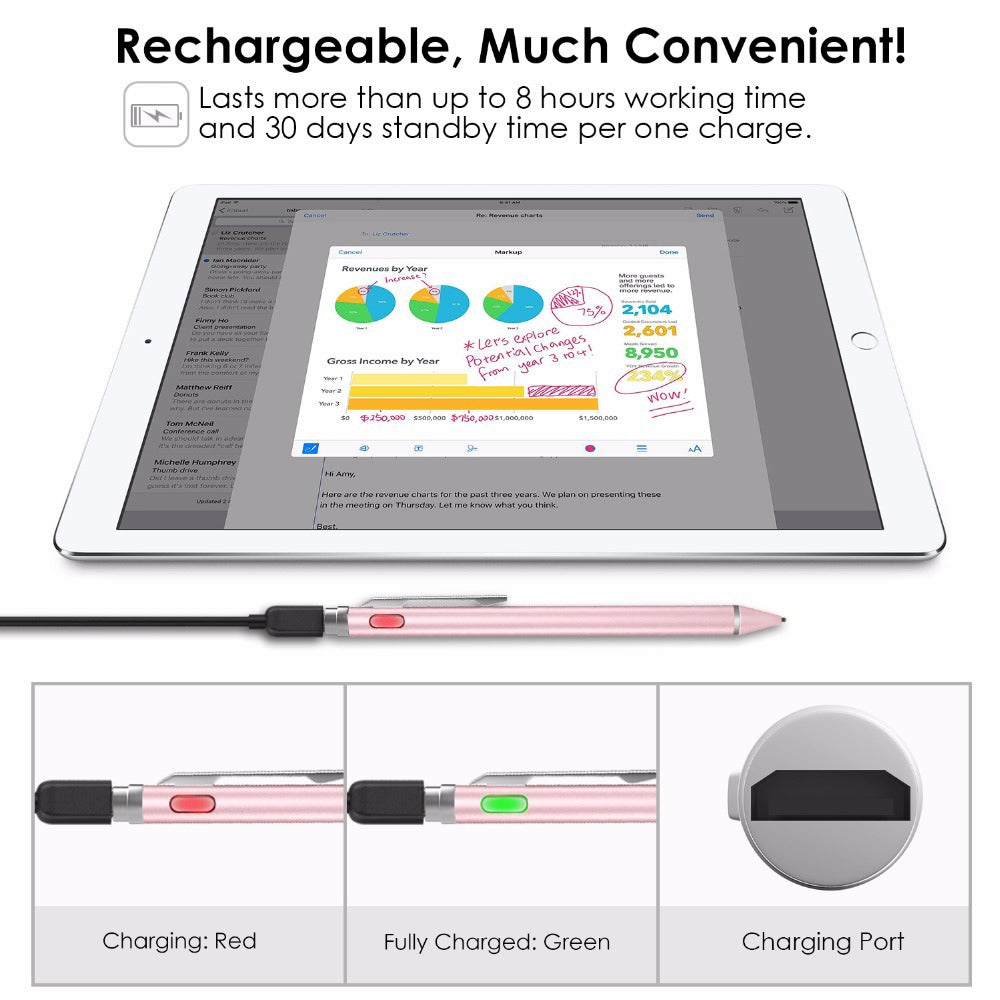 N3 Capacitive Stylus Pen (Silver)