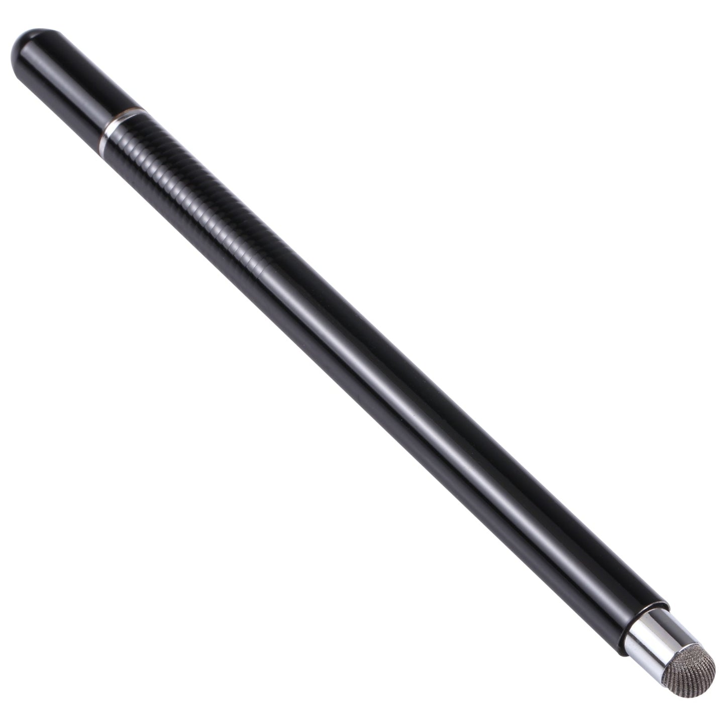 361 2 in 1 Universal Silicone Disc Nib Stylus Pen with Mobile Phone Writing Pen & Magnetic Cap(Black)