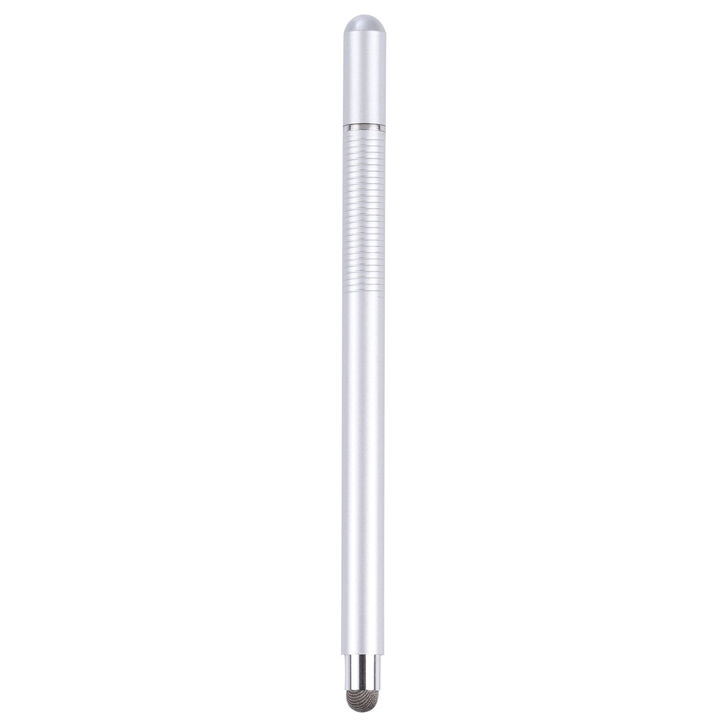 361 2 in 1 Universal Silicone Disc Nib Stylus Pen with Mobile Phone Writing Pen & Magnetic Cap(Silver)