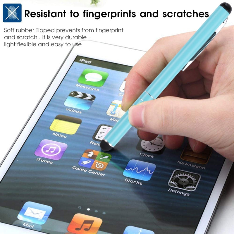 Universal Three Rings Mobile Phone Writing Pen (Sky Blue)