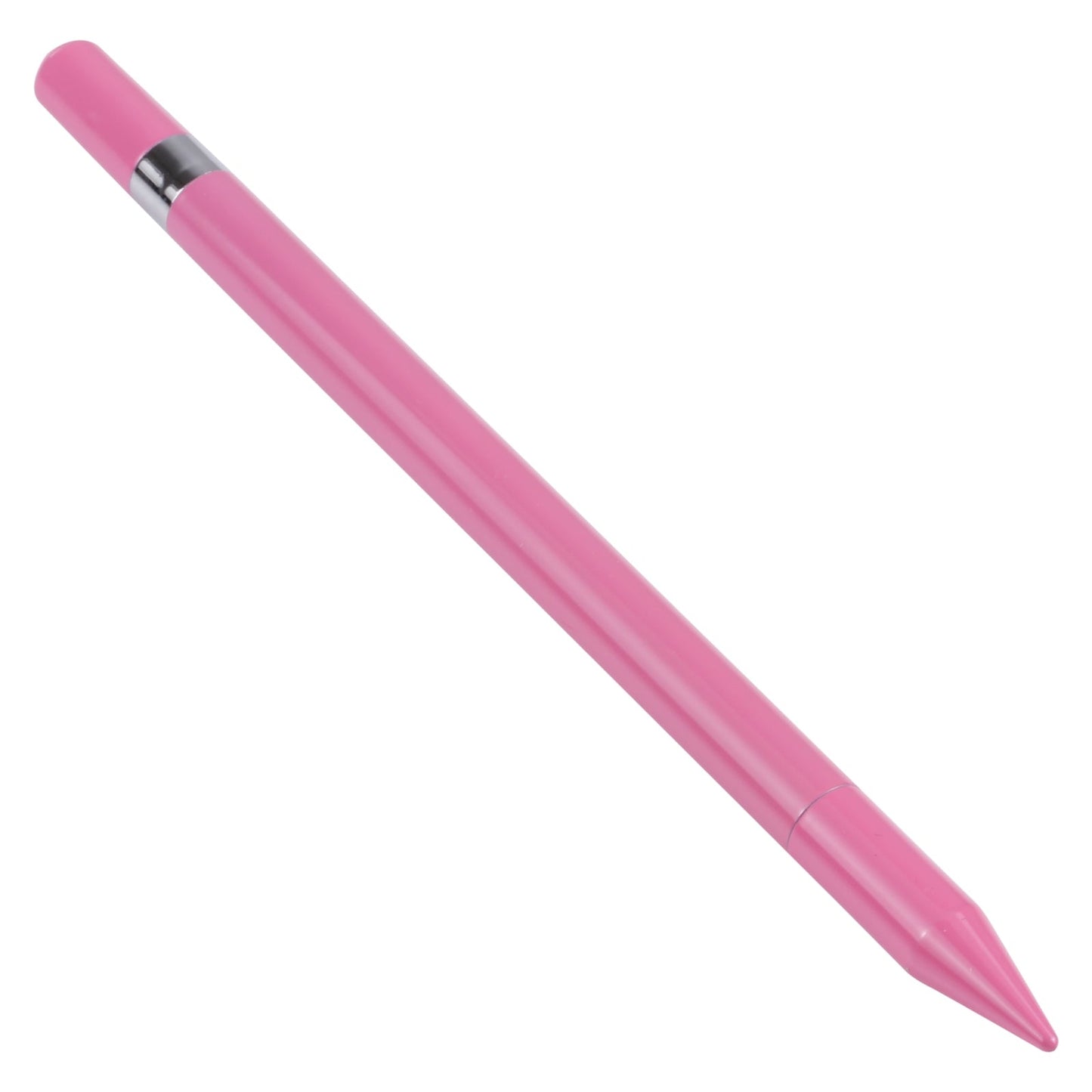 Pt360 2 in 1 Universal Silicone Disc Nib Stylus Pen with Common Writing Pen Function (Pink)