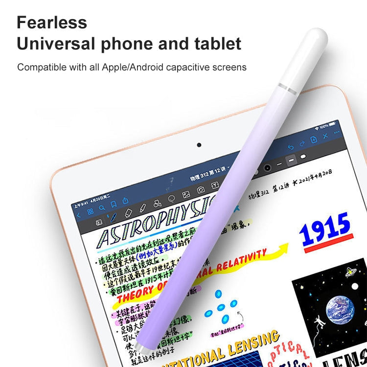 Universal Nano Disc Nib Capacitive Stylus Pen with Magnetic Cap & Spare Nib (Rose Gold)