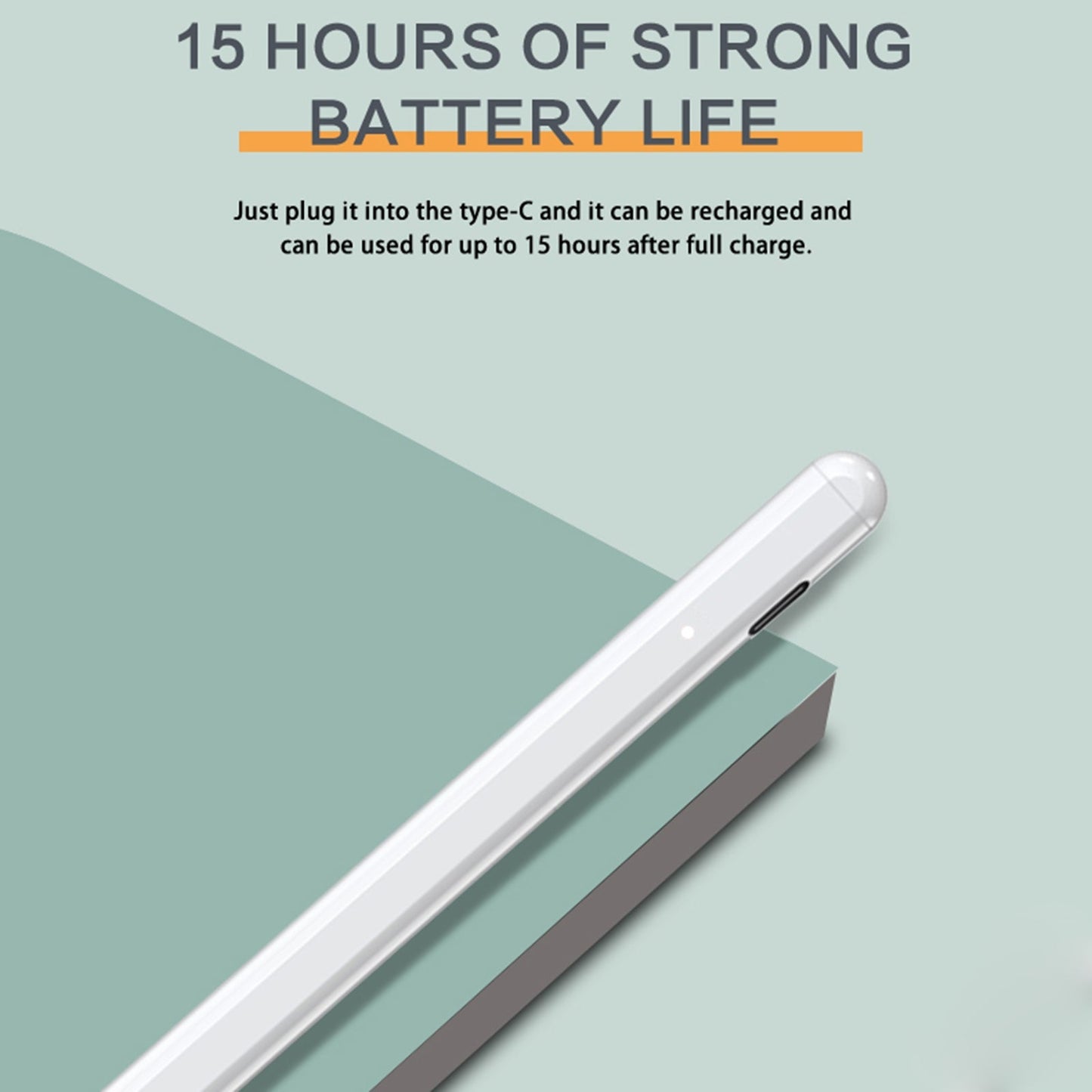 JT11 Universal Active Capacitive Stylus Pen (White)