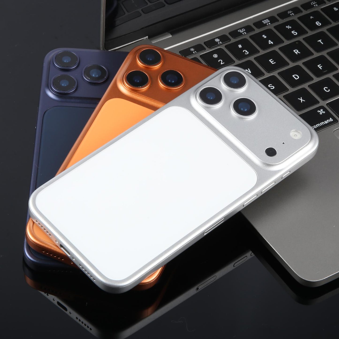 For iPhone 17 Pro Max Black Screen Non-Working Fake Dummy Display Model (Orange)