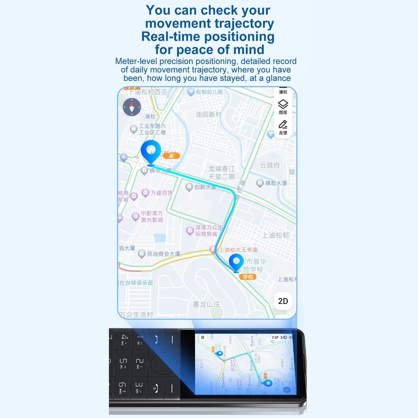 DOOV R17 / F22 Keypad Phone, 3GB+32GB, 2.8 inch Android 13 Mediatek MT6762 Octa Core, Network: 4G (White)