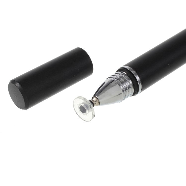 Capacitive Screen Stylus Touch Pen with Precision Disc for iPhone 6 iPad Samsung LG Smartphone Tablet - Black
