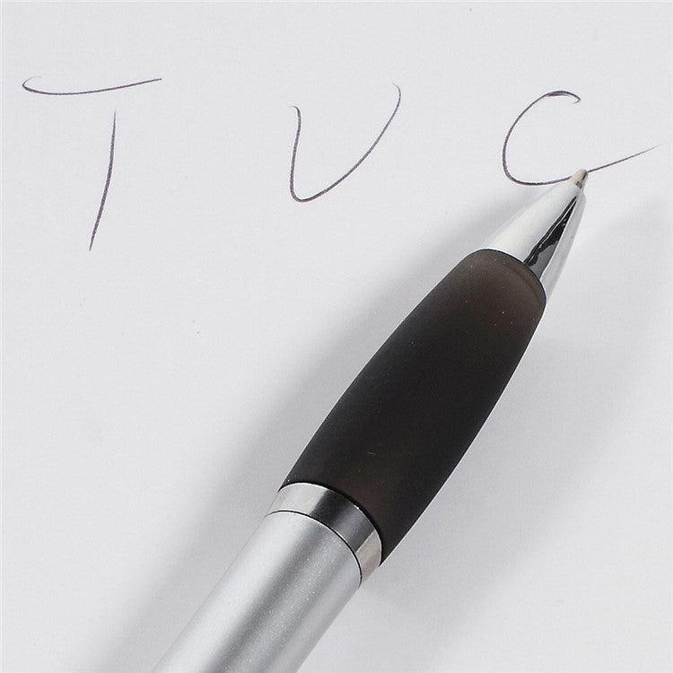 2-in-1 Capacitive Screen Stylus Touch Pen + Ballpoint Pen for iPhone iPad Samsung Sony HTC etc - Black