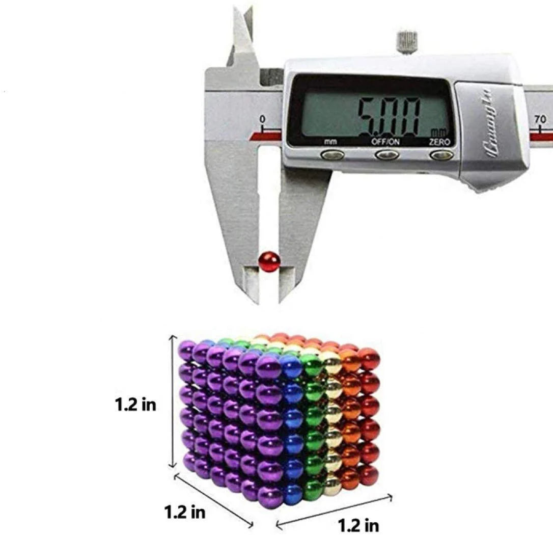 216 Pcs of Multi Color 5mm Magnet Balls