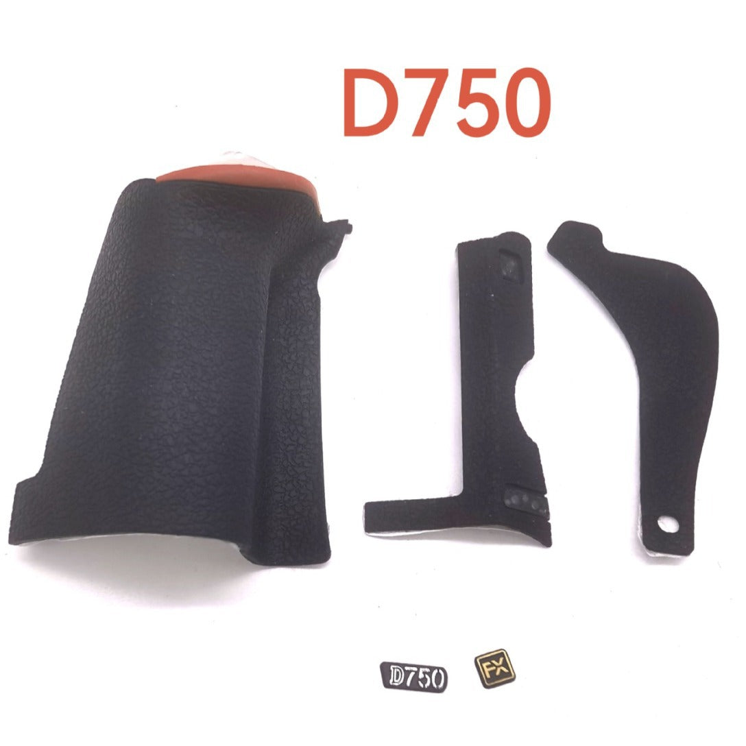 3Pieces Grip/Thumb/Side Rubber Cover Skin Lid Cap Unit For Nikon D750 Digital Camera