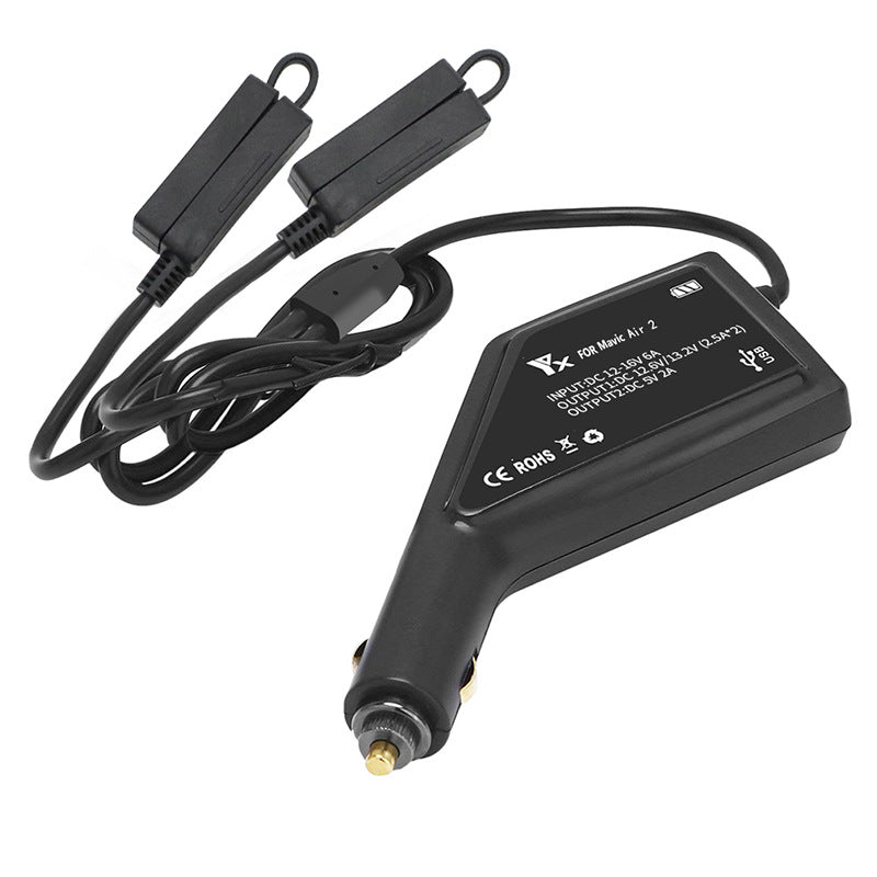 RCSTQ Drone Dual Battery Remote Control Car Charger for DJI Mavic Air 2