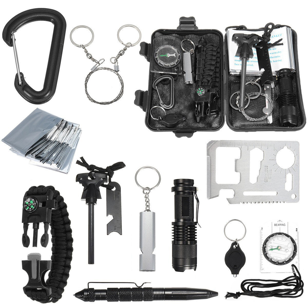 Professional Multifunction First-Aid Kit SOS Emergency Camping Surviva ...