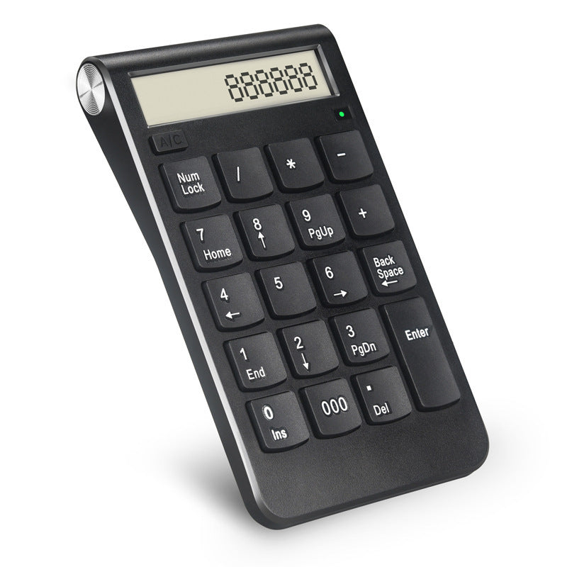 Portable 2-in-1 Wireless BT 19 Keys Rechargeable Smart Numeric Keypad Keyboard & Calculator