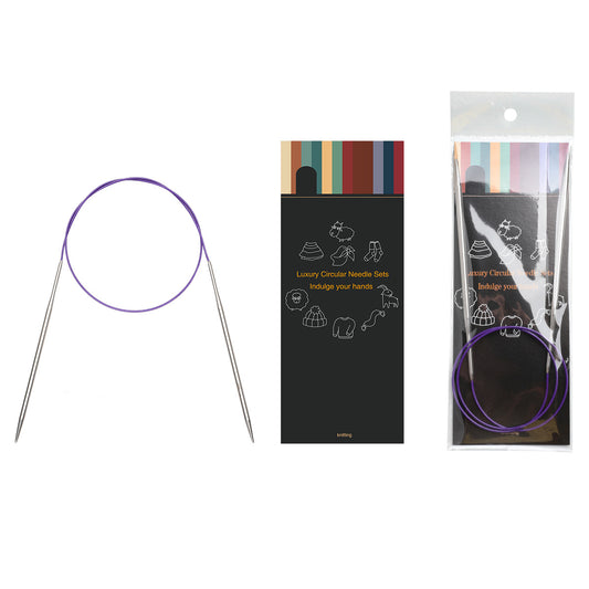 100cm Circular Knitting Needle Set of 9 Sizes (2.25mm–10mm)