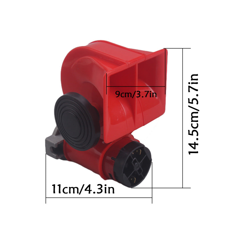 Auto Twin Dual Tone Compact Air Loud Horn 12V 150dB