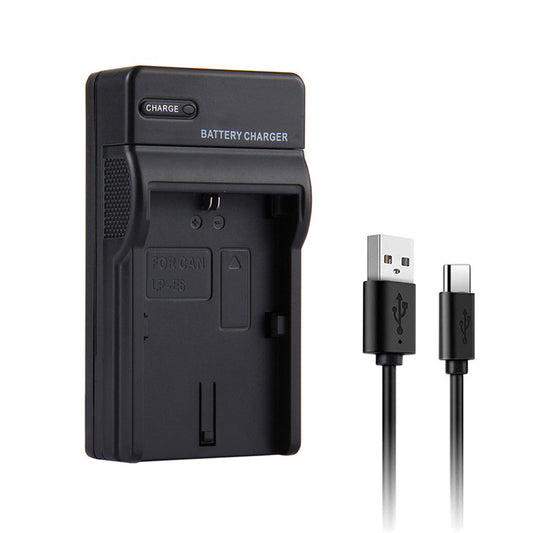 Type-C USB Plug Battery Charger with Cable for Canon NB-5L Battery