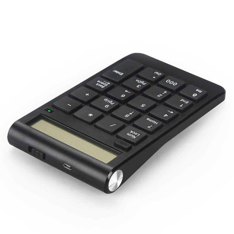 Portable 2-in-1 Wireless BT 19 Keys Rechargeable Smart Numeric Keypad Keyboard & Calculator