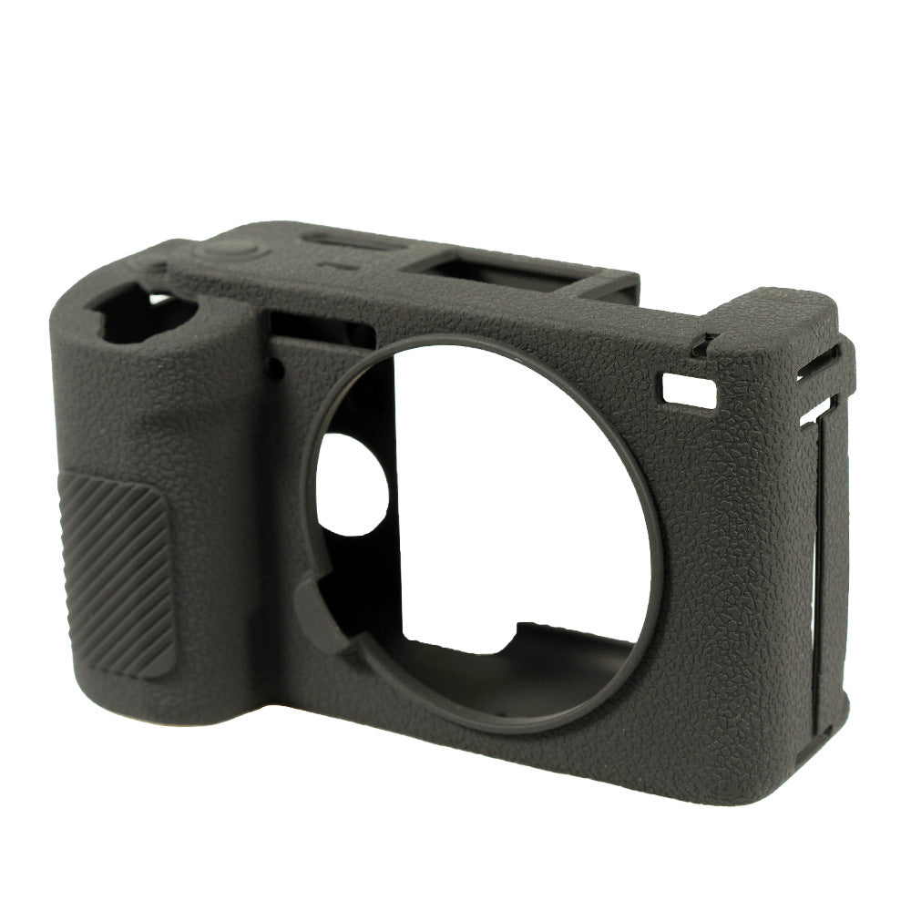Suitable For Sony ZV-E1 Camera Silicone Case Protective Cover With Litchi Pattern Anti-Slip Design(Black)
