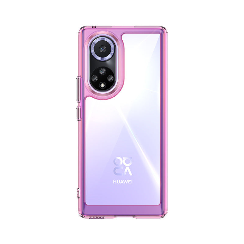 For Honor 50/Huawei nova 9 TPU + Acrylic Hybrid Wear-resistant Case Independent Buttons Anti-dirt Phone Shell(Black)