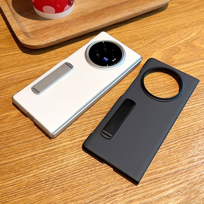 For Vivo X Fold 3 Protective Case with Stand Back Case - Black
