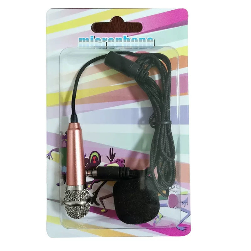 Red Mini Microphone for Chatting Karaoke Singing