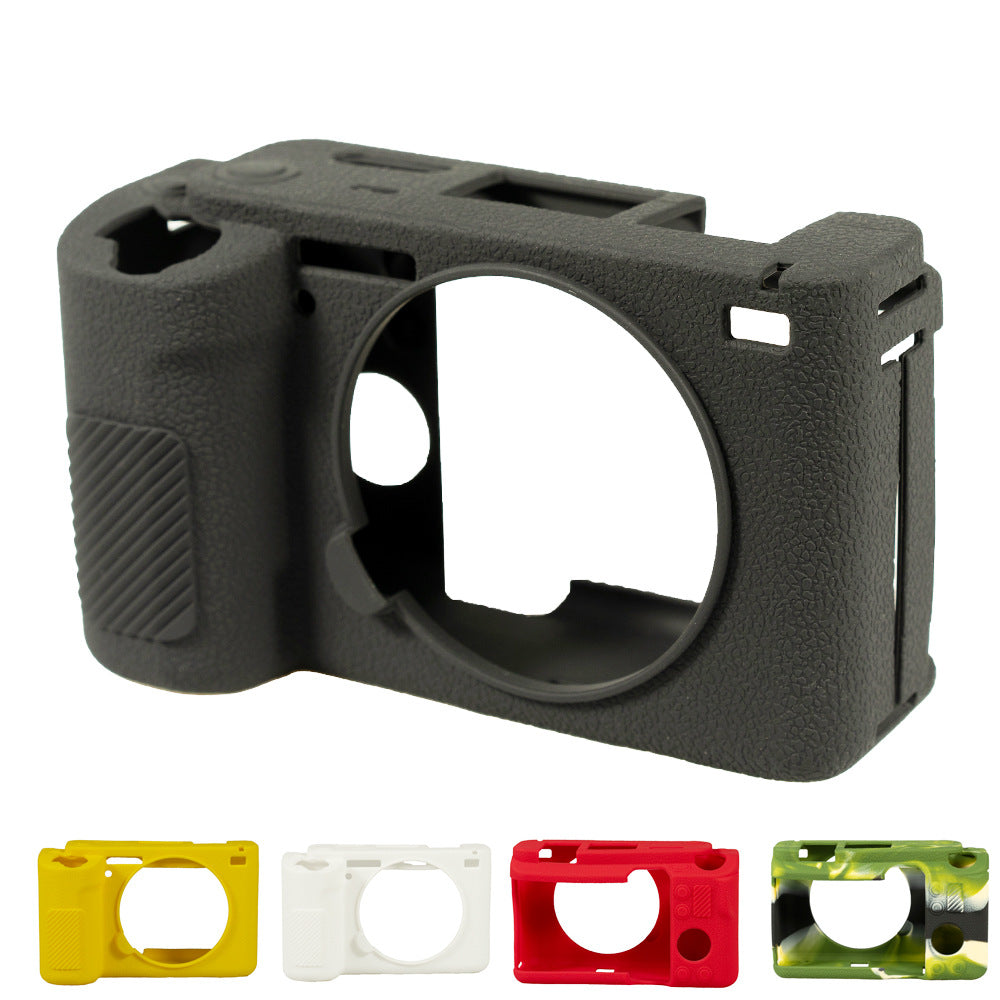 Suitable For Sony ZV-E1 Camera Silicone Case Protective Cover With Litchi Pattern Anti-Slip Design(Black)