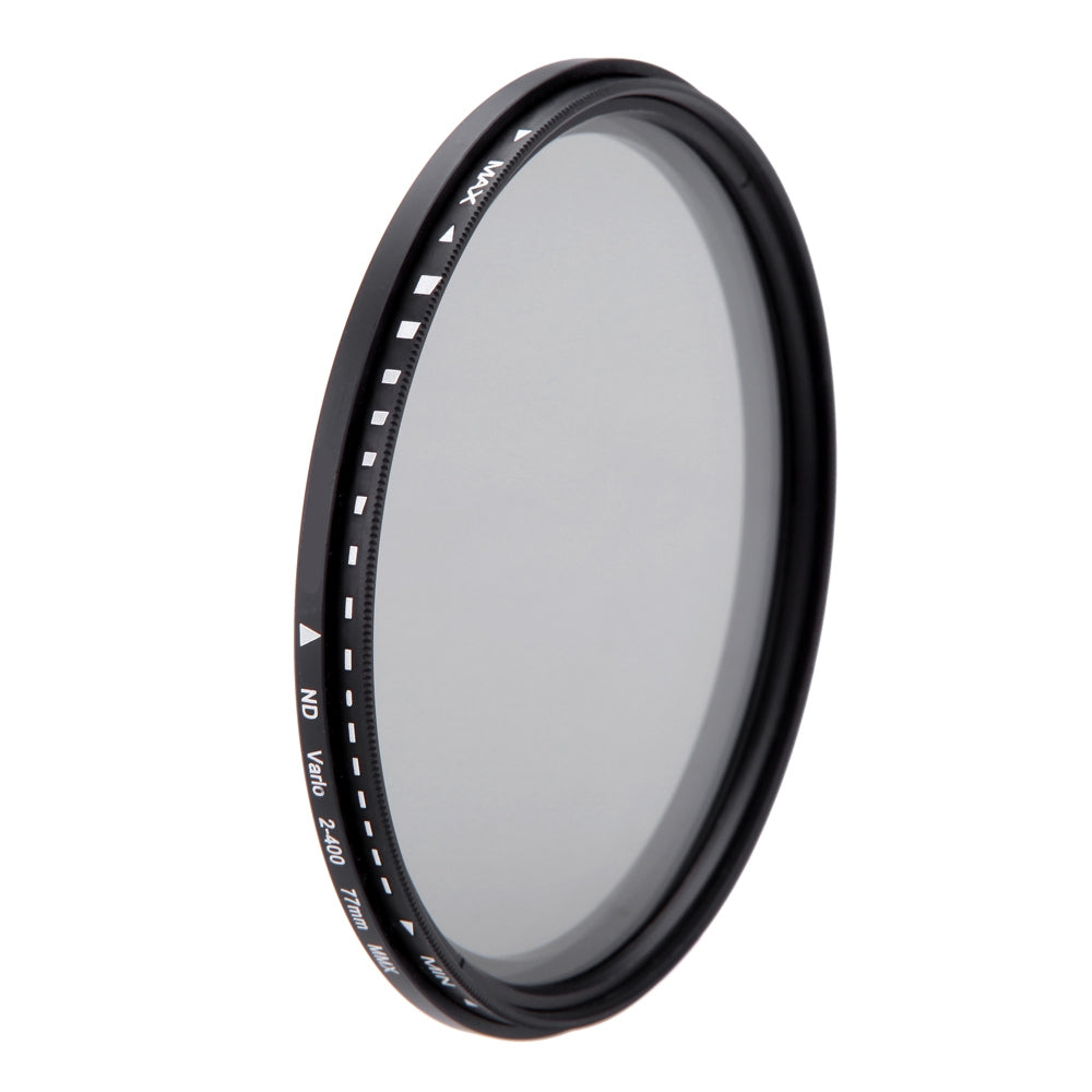 77mm ND Fader Neutral Density Adjustable Variable Filter ND 2 to ND 400 Filter (Black)