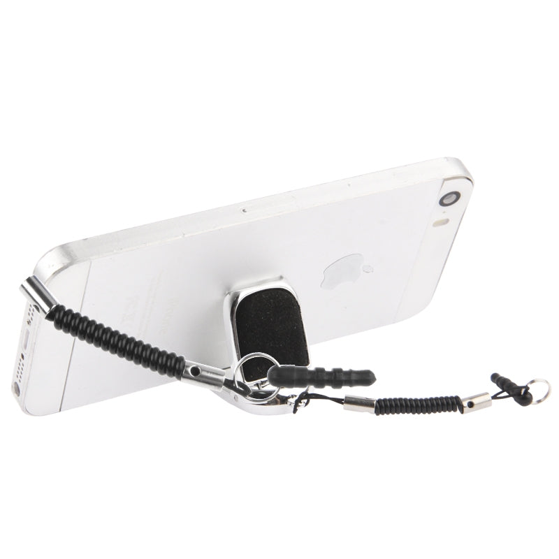 [RUS Warehouse] 5 in 1 Multi-functional High-Sensitive Capacitive Stylus Pen / Touch Pen with Mobile Phone Holder(Silver)