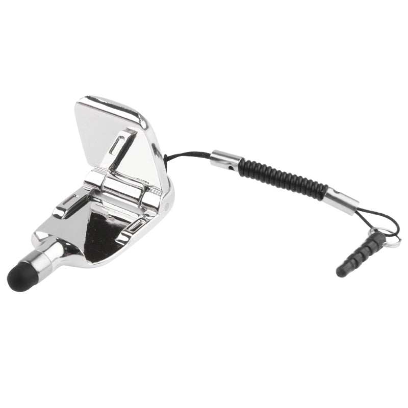 [RUS Warehouse] 5 in 1 Multi-functional High-Sensitive Capacitive Stylus Pen / Touch Pen with Mobile Phone Holder(Silver)