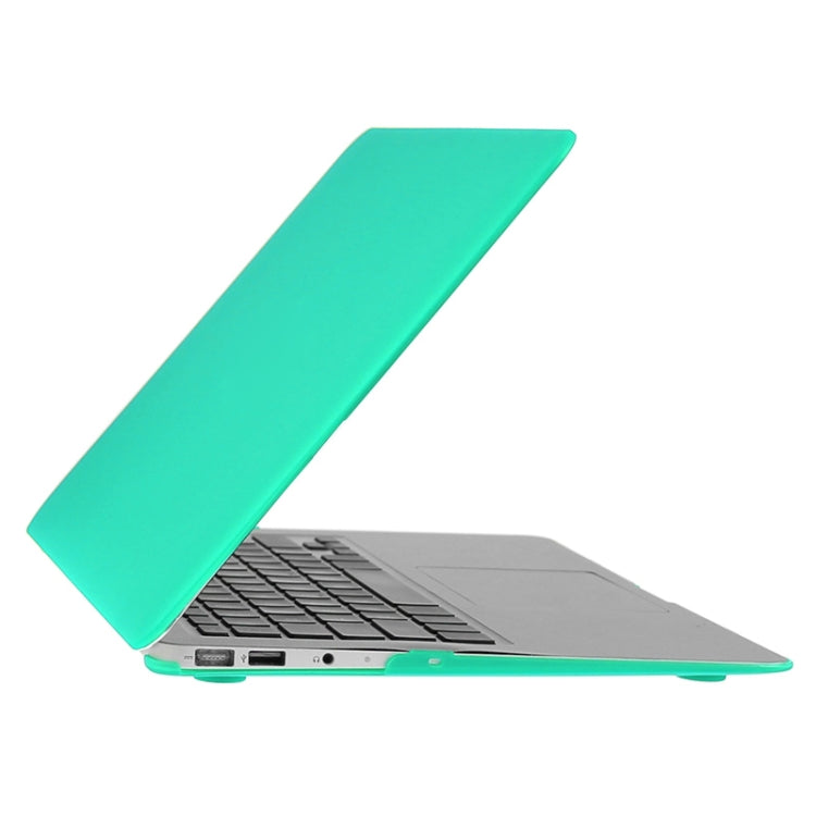 ENKAY for Macbook Air 13.3 inch (US Version) / A1369 / A1466 Hat-Prince 3 in 1 Frosted Hard Shell Plastic Protective Case with Keyboard Guard & Port Dust Plug(Green)