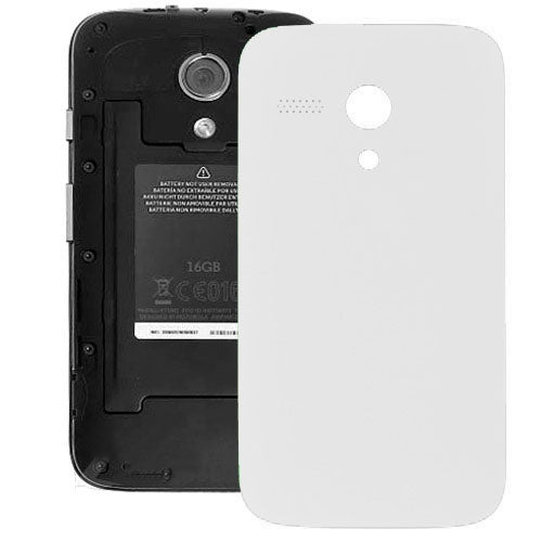 Solid Color Plastic  Battery Back Cover for MOTO G / XT1032(White)