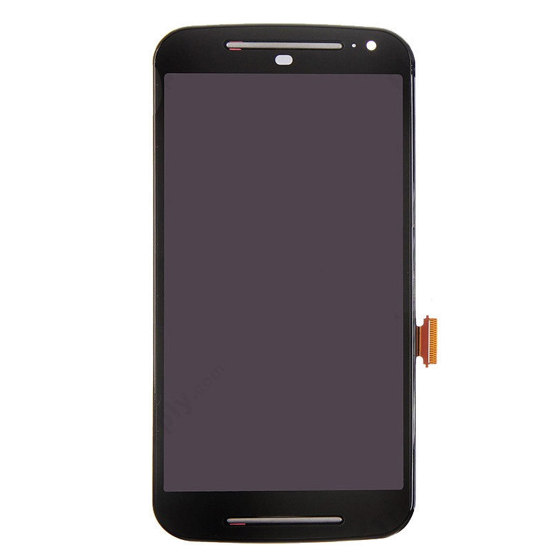 3 in 1 (LCD + Frame + Touch Pad) Digitizer Assembly for Motorola Moto G2(Black)
