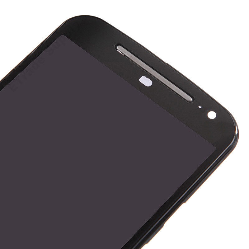 3 in 1 (LCD + Frame + Touch Pad) Digitizer Assembly for Motorola Moto G2(Black)