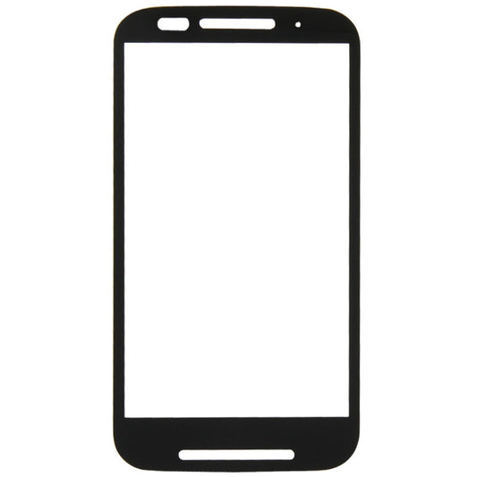 Front Screen Outer Glass Lens  for Motorola Moto E / XT1021(Black)