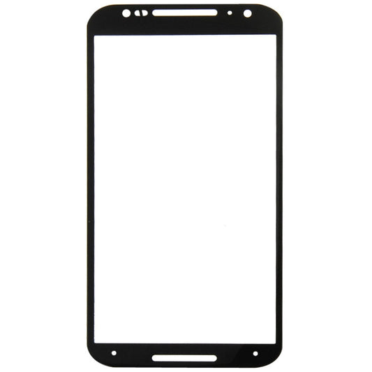 Front Screen Outer Glass Lens  for Motorola Moto X (2nd Gen) / XT1095(Black)