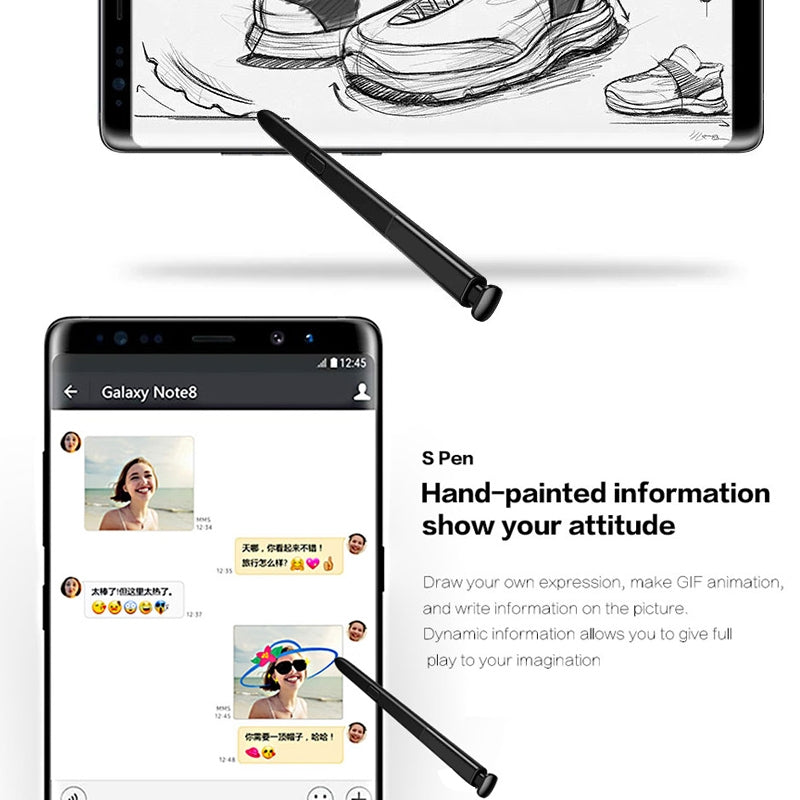 For Galaxy Note 8 / N9500 Touch Stylus S Pen(Blue)