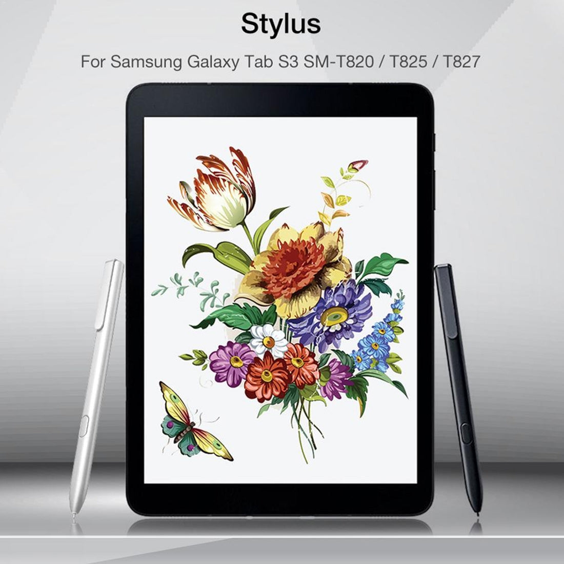 High Sensitive Touch Screen Stylus Pen for Galaxy Tab S3 9.7inch T825(Black)