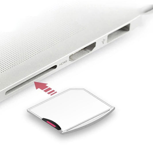 Micro SD / TF Card to SD Adapter for MacBook Air / Pro, Support up to 512GB (White)